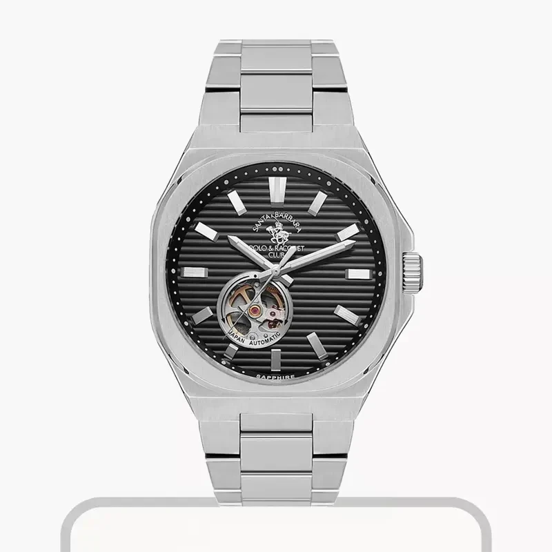 Santa Barbara Polo & Racquet Club Black Dial Men's Watch- SB.1.10534-2